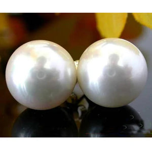 12mm Round South Sea Shell Pearl Earring Fine Jewelry For Women