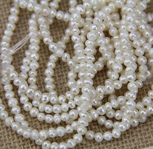 3.5-4mm Freshwater Pearl Loose Beads Full String DIY Jewelry