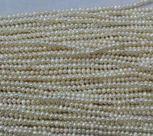 3.5-4mm Round Freshwater Pearl Loose Beads DIY Jewelry One Full String LS409