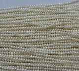 3.5-4mm Round Freshwater Pearl Loose Beads DIY Jewelry One Full String LS409