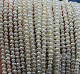 3.5-4mm Round Freshwater Pearl Loose Beads DIY Jewelry One Full String LS409