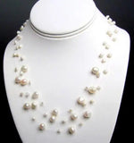 Baroque Freshwater Pearl Necklace Wedding Gift Fine Jewelry