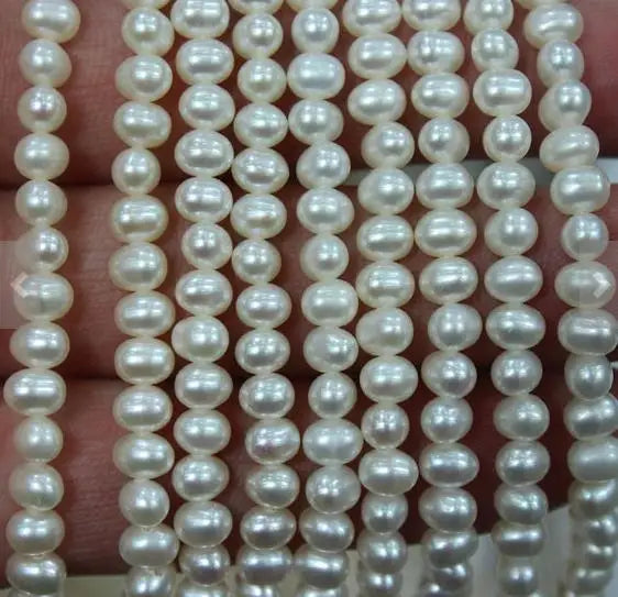 4-4.5mm Freshwater Pearl Loose Beads DIY Jewelry Material LS027