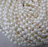 4.5-5MM Natural Rice Freshwater Pearl Loose Beads DIY Jewelry Material
