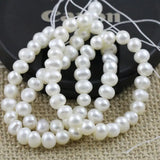 Natural Freshwater Seed Pearl Strand 5-6mm Loose Beads 14inches