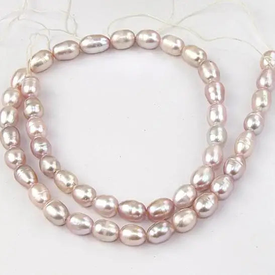 5mm Lavender Rice Freshwater Cultured Pearl Loose Beads