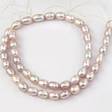 5mm Lavender Rice Freshwater Cultured Pearl Loose Beads