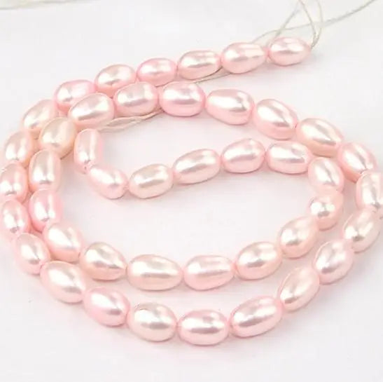 5mm Pink Rice Freshwater Pearl Loose Beads Full Strand DIY Jewelry LS3-0117