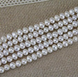 6mm AA Freshwater Pearl Loose Beads Full String DIY Jewelry LS-0