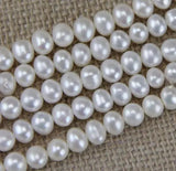 6mm AA Freshwater Pearl Loose Beads Full String DIY Jewelry LS-0