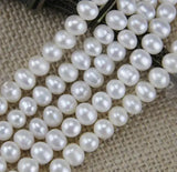 6mm AA Freshwater Pearl Loose Beads Full String DIY Jewelry LS-0