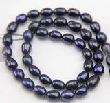 7-8mm Rice Freshwater Pearl Loose Beads DIY Jewelry Material