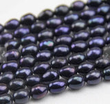 7-8mm Rice Freshwater Pearl Loose Beads DIY Jewelry Material