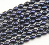 7-8mm Rice Freshwater Pearl Loose Beads DIY Jewelry Material