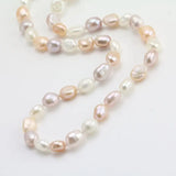 7-8mm Natural Baroque Freshwater Pearl Necklace, Birthday Gift