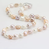 7-8mm Natural Baroque Freshwater Pearl Necklace, Birthday Gift