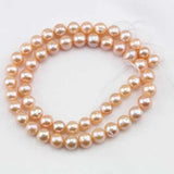 7-8mm Pink Freshwater Pearl Loose Beads 15'' Full Strand DIY Jewelry