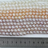 8mm Chocolate Brown Freshwater Pearl Loose Beads, 15in
