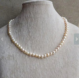 6-7MM Freshwater Pearl Necklace Charming Women Gift Fine Jewelry