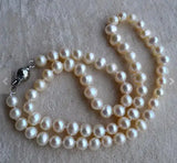 6-7MM Freshwater Pearl Necklace Charming Women Gift Fine Jewelry