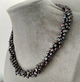Baroque Freshwater Pearl Necklace 4 Strands 4-6mm Women Gift Jewelry