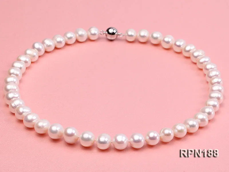 Freshwater Pearl Necklace 8-9mm Magnet Clasp