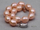 9-10mm Pink Rice Shaper Natural Freshwater Pearl Bracelet