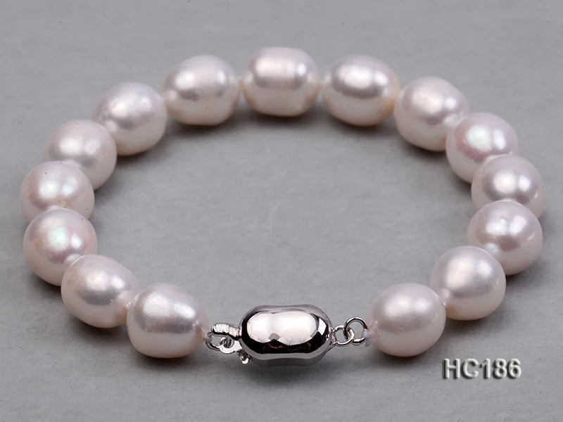 9-10mm Rice Shape Freshwater Pearl Bracelet
