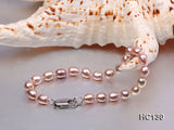 Purple Rice Freshwater Pearl Bracelet 925 Silver Clasp
