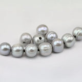 10mm Gray Freshwater Pearl Loose Beads for DIY Jewelry