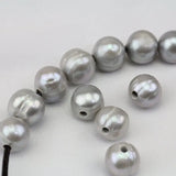 10mm Gray Freshwater Pearl Loose Beads for DIY Jewelry