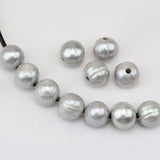 10mm Gray Freshwater Pearl Loose Beads for DIY Jewelry