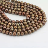 8mm Brown Freshwater Pearl Strand, 15inches DIY Jewelry