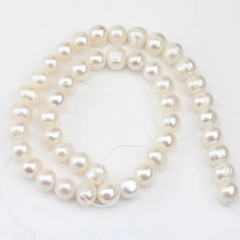 Gray Freshwater Pearl 9-10mm Loose Pearl Jewelry
