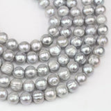 Gray Freshwater Pearl 9-10mm Loose Pearl Jewelry