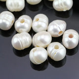 9-11mm Freshwater Pearl Necklace, Large Hole Pearls