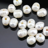 9-11mm Freshwater Pearl Necklace, Large Hole Pearls