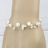 Floting Pearl Bracelet - Illusion Freshwater Pearl 5 Lines Bracelet