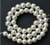 Freshwater Pearl Round Potato Loose Beads 8-9mm