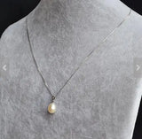Freshwater Pearl Silver Necklace Bridesmaid Gift Fine Jewelry
