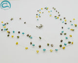 4 Row Multicolor Real Pearl Necklace
