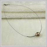Handmade Silver Shell Pearl Necklace 16MM