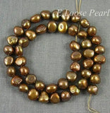 Brown Baroque Freshwater Pearl Loose Beads DIY Jewelry