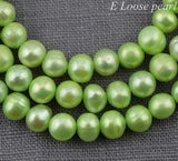 Freshwater Pearl Round Potato Loose Pearl Jewellery Cyan 5mm