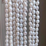 Rice Pearl Necklace 6-7mm Freshwater Pearl Necklace for Women
