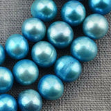 7-8mm Sky Freshwater Pearl Loose Beads Full Strand