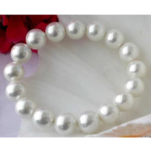 8'' 12mm South Sea Shell Pearl Bracelet Fine Jewelry Women Gift