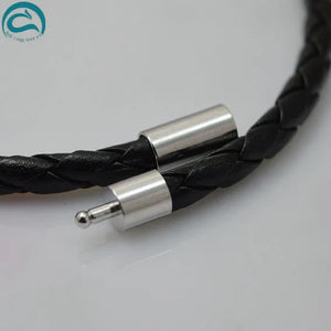 Real Pearl Shell Flower Necklace Leather Jewellery