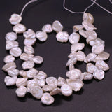 Unique Petal Shape Pearls Beads Lustrous Natural Freshwater Pearl Beads