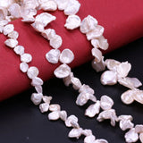 Unique Petal Shape Pearls Beads Lustrous Natural Freshwater Pearl Beads